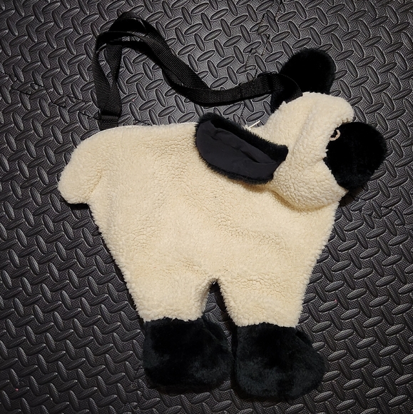 Plush Animal Purse/Bag Lot Horse Pig Bear Rabbit Lamb Zebra Dog - Picture 6 of 8